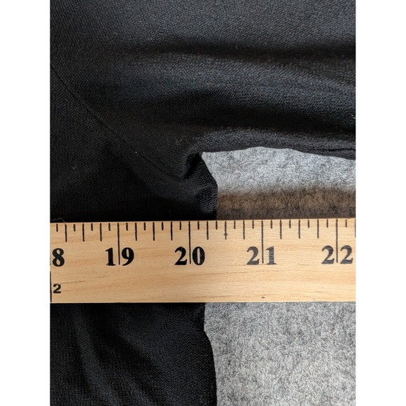 Eileen Fisher Black Zip Front Hooded Cardigan Duster Lightweight Size S - Picture 6 of 7